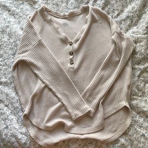 light pink long sleeve sweater